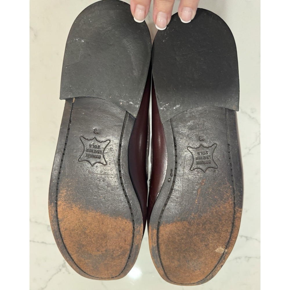 Men's Oakton Classic Tassel Loafers 13 D Deep Burgandy Brown Work Classic - Picture 8 of 8